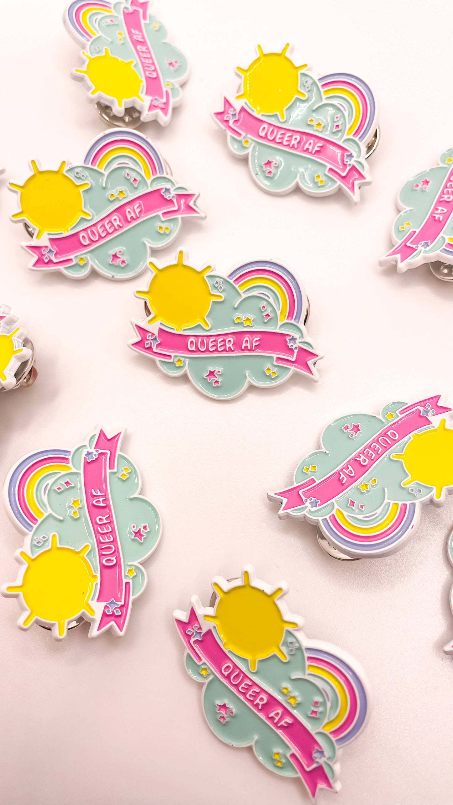 QUEER AF LGBTQIA+ Pin