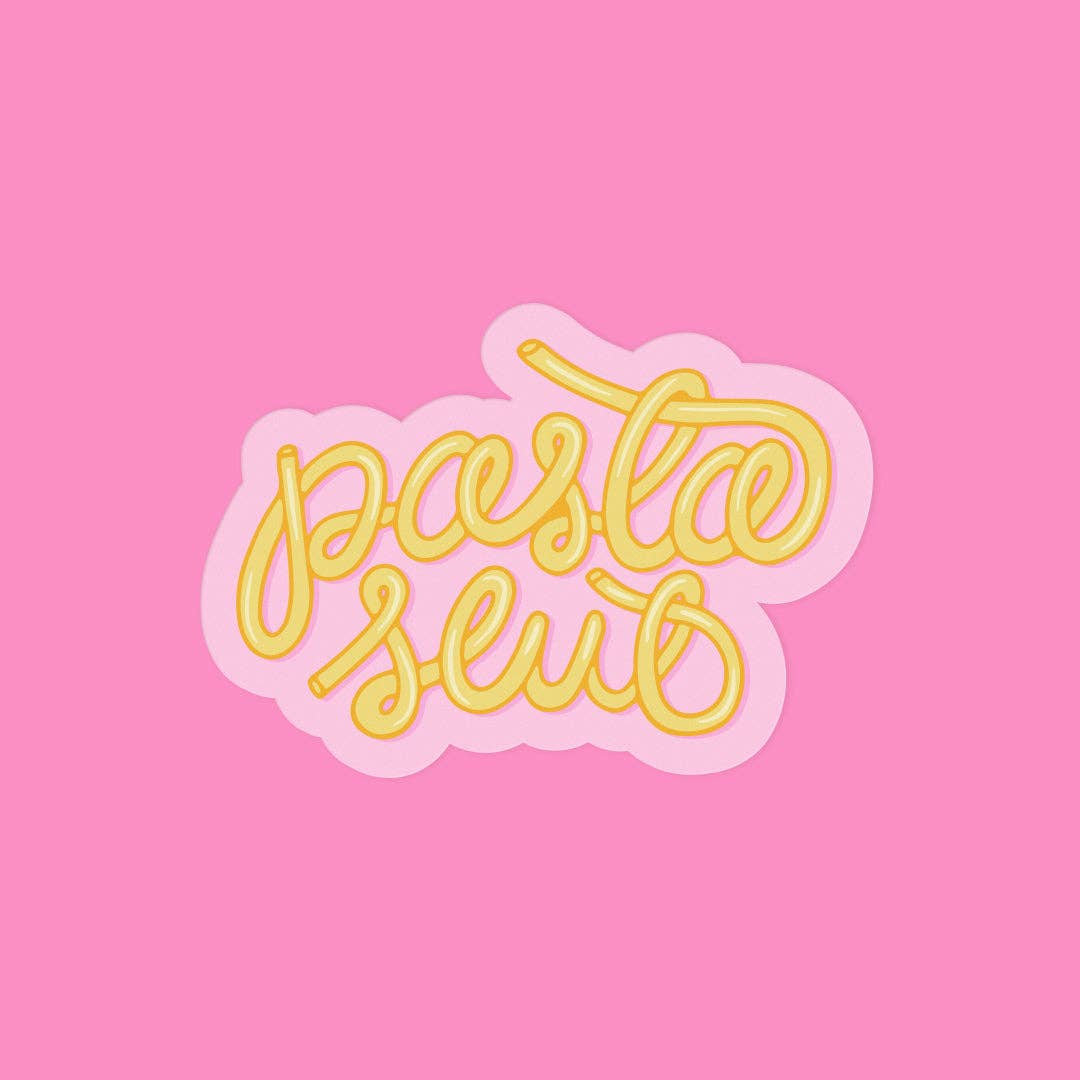 Pasta Slut Pink Vinyl Sticker