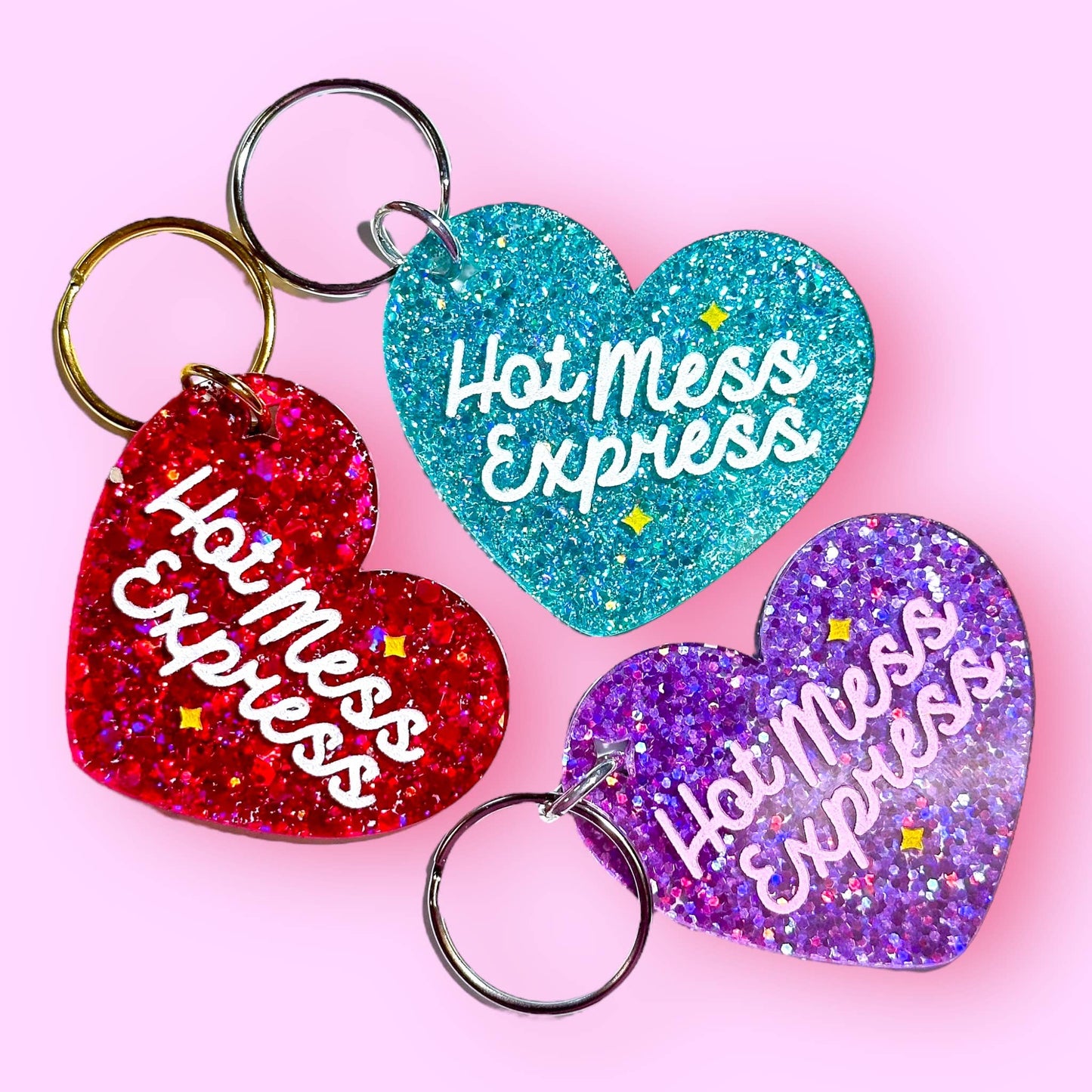 Hot Mess Express Keychain (New Glitter Options!)