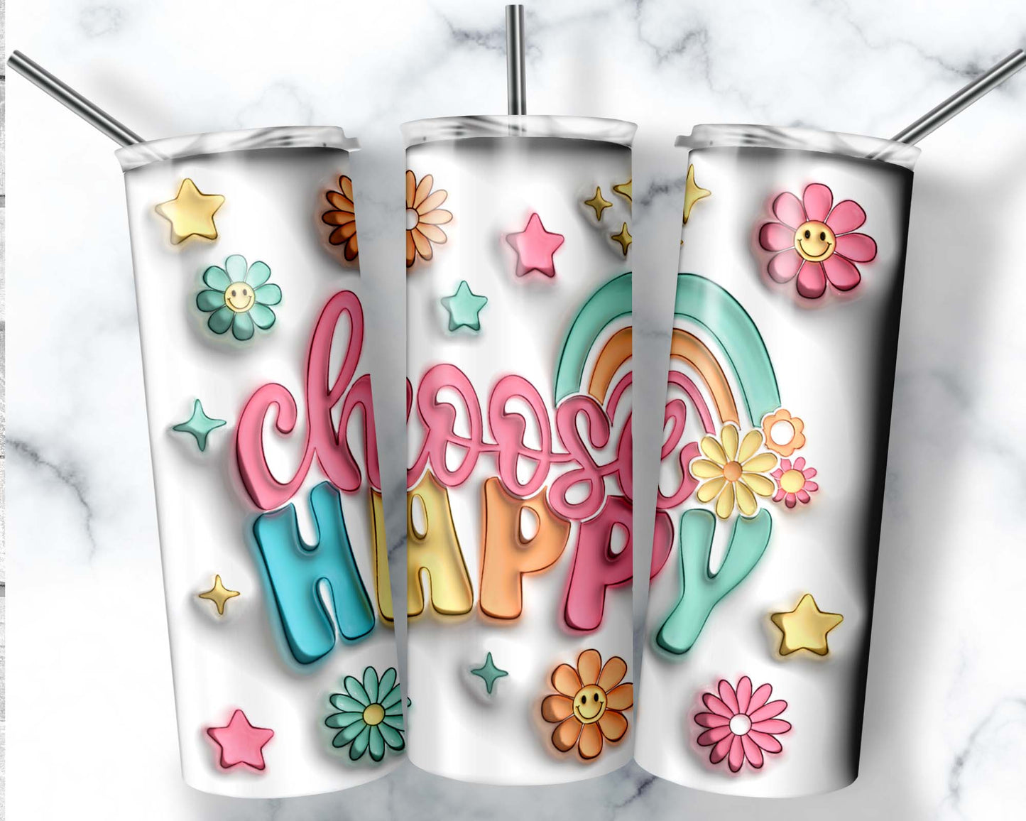 Choose Happy 20 oz. Tumbler