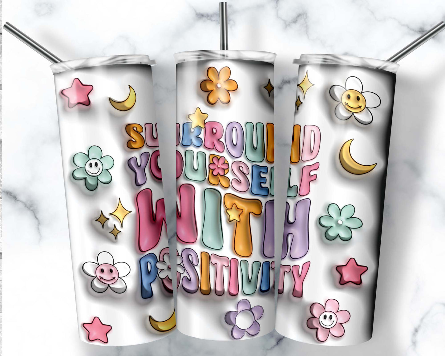 Surround Yourself With Positivity 20 oz. Tumbler