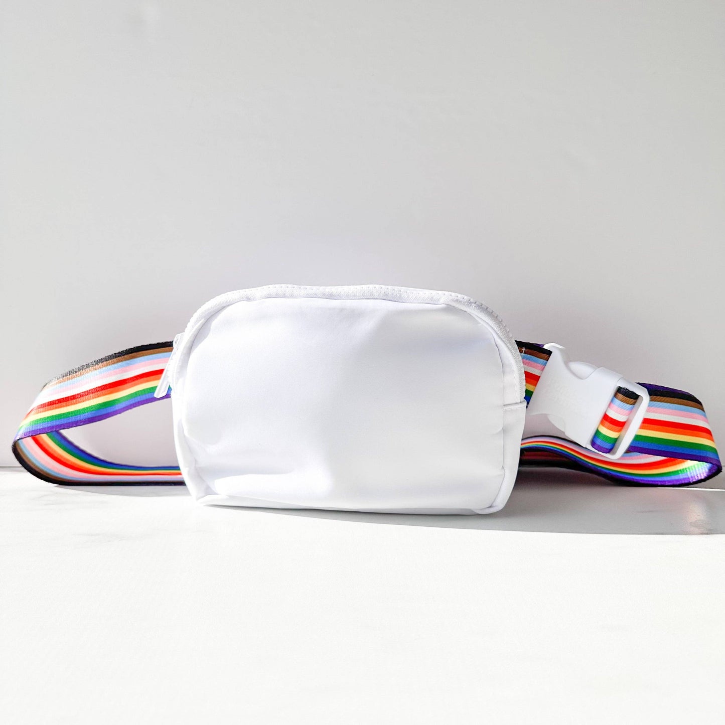 Rainbow Belt Bag - White