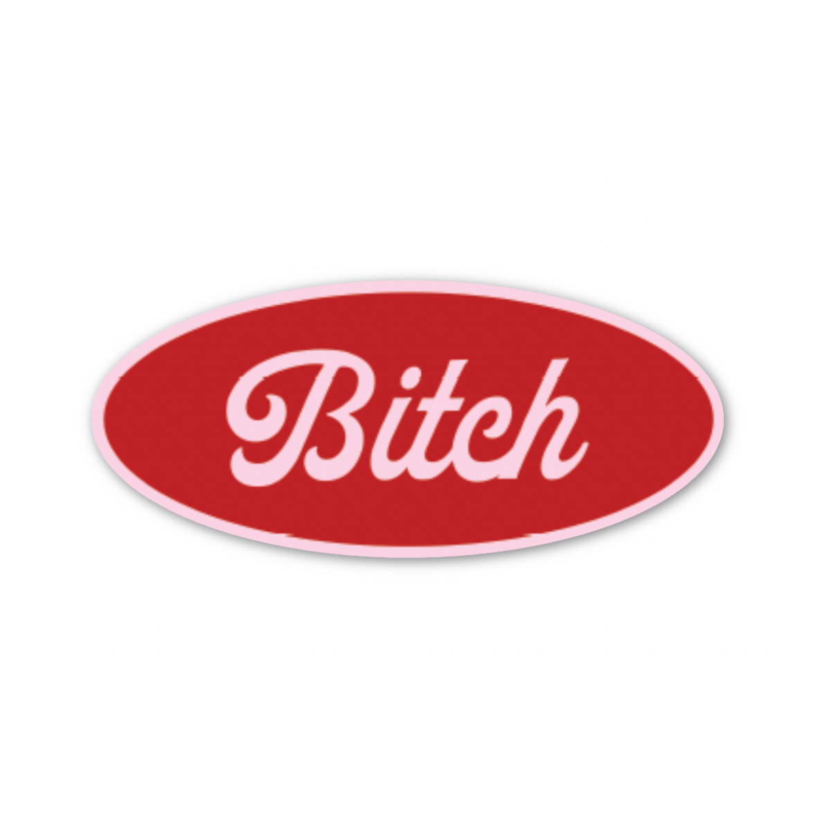 Bitch Diner Name tag Sticker ( funny, cute)