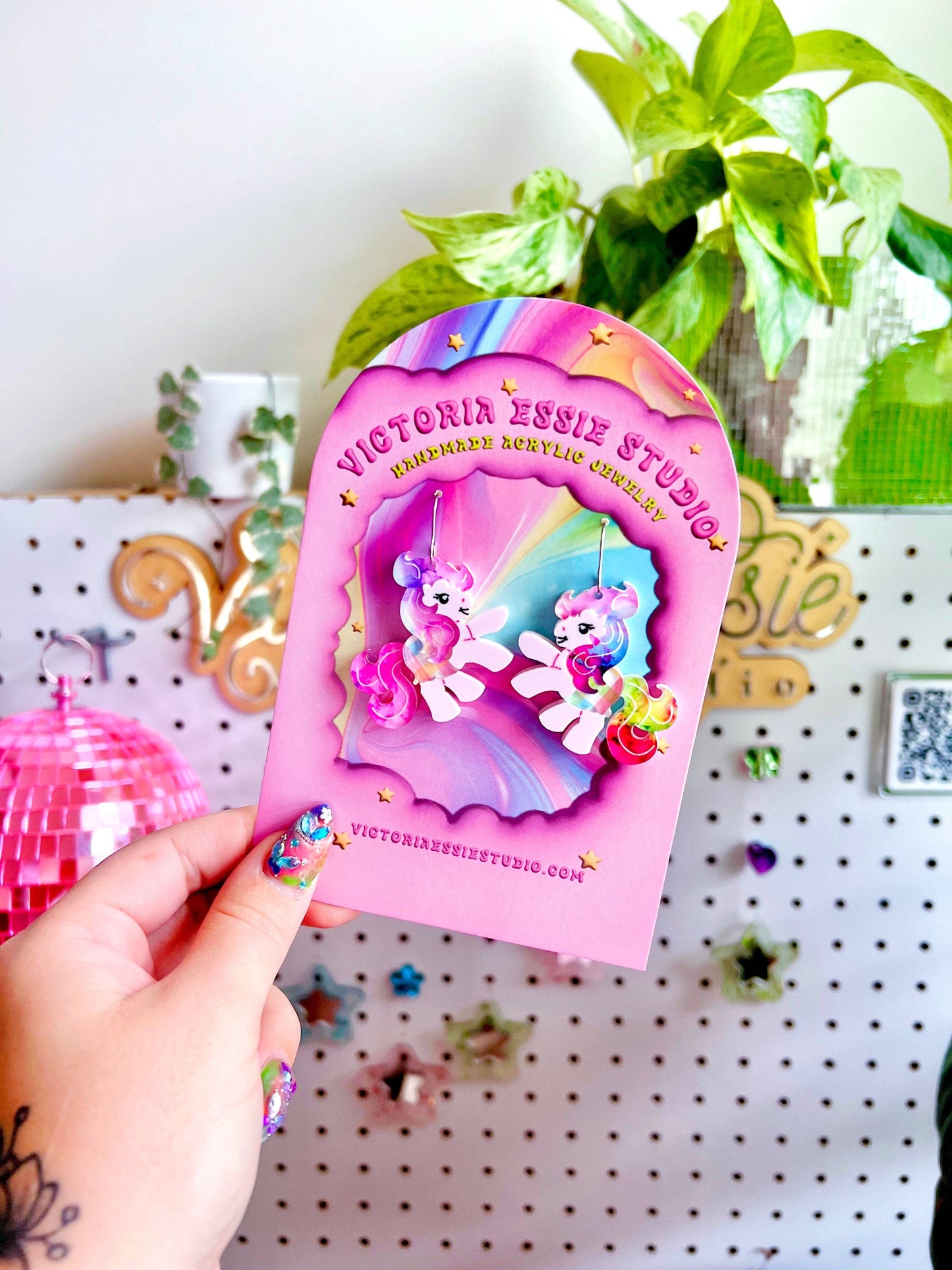 Rainbow My Little Pony Earrings