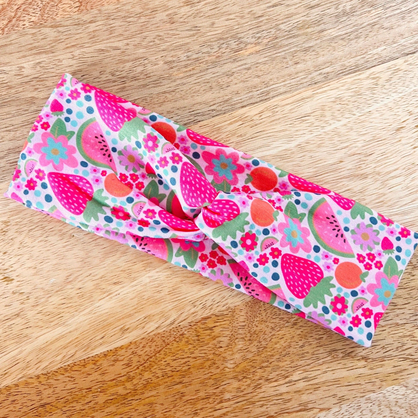 Stretchy Tie Headband - Farmers Market