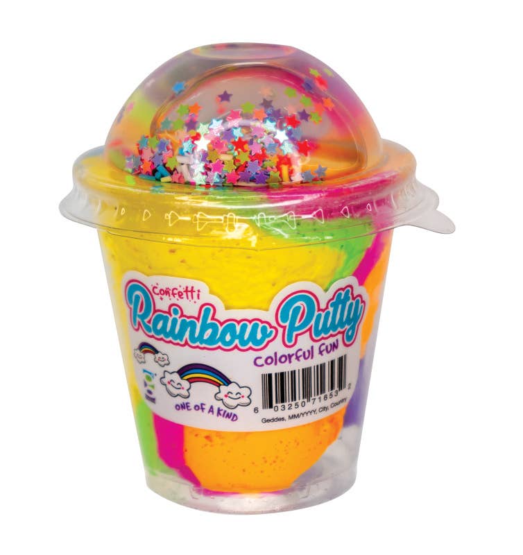 Confetti Rainbow Putty 12/display