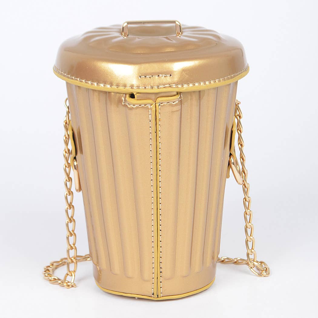 Trash Can Inspired Clutch