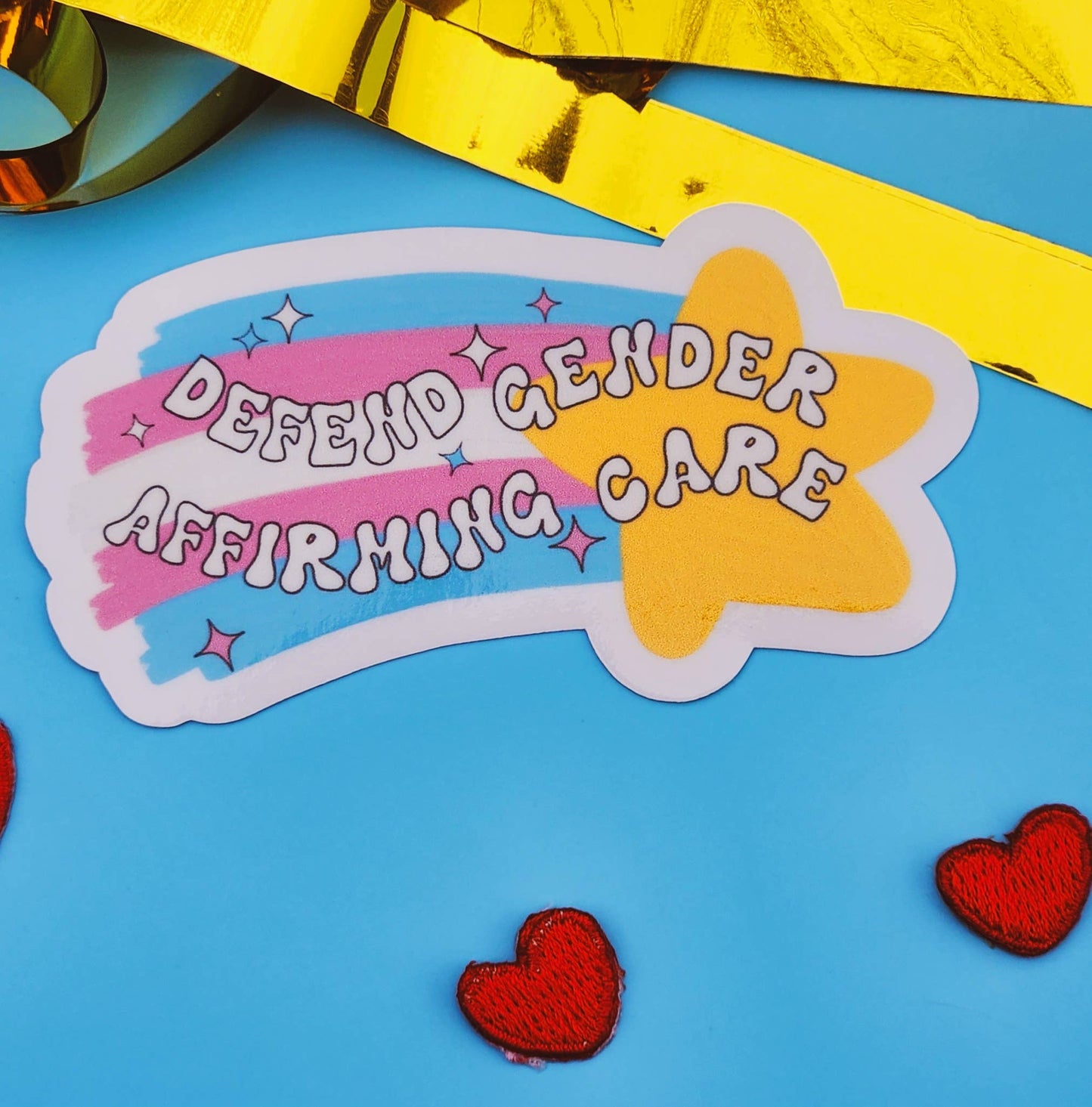 Defend gender affirming care sticker transgender waterproof