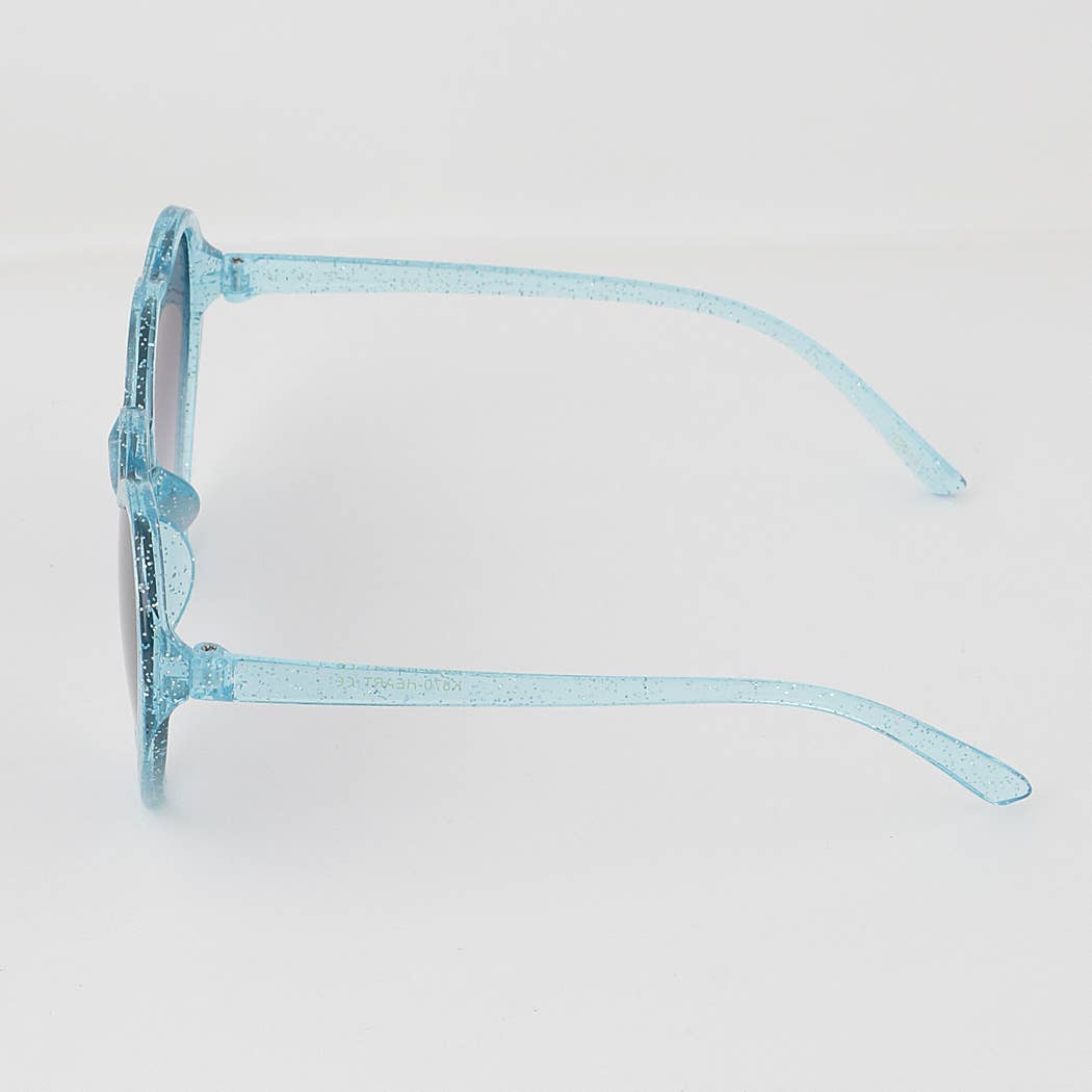 KIDS Glittered Heart Sunglasses