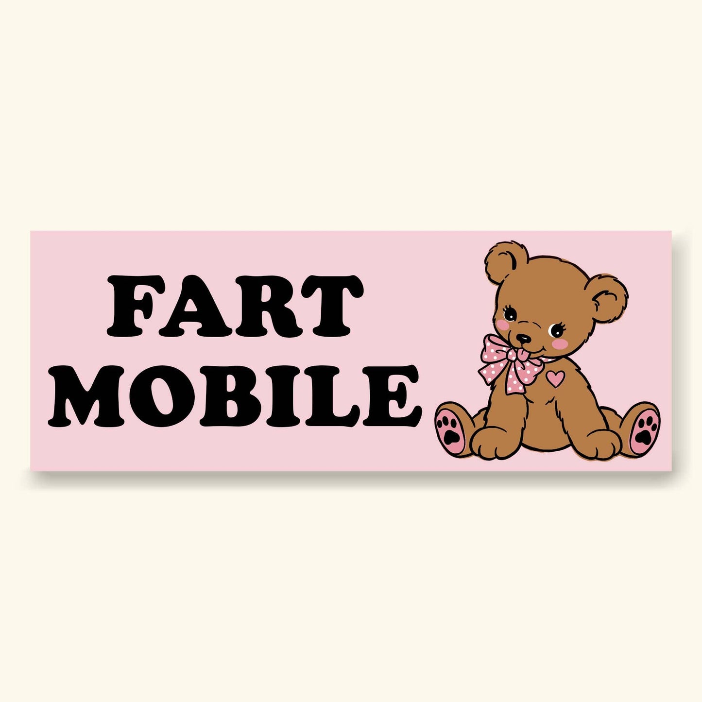 Funny Fart Bumper Sticker Fart Mobile Car Humor