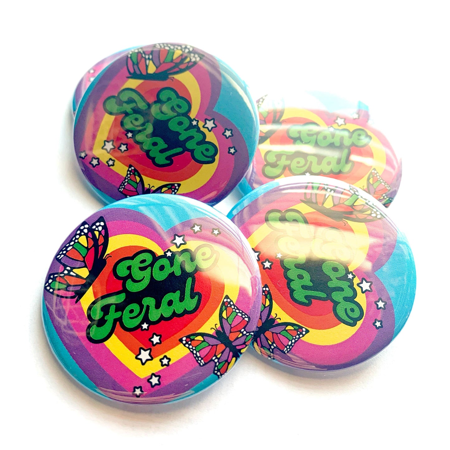 Gone Feral Pinback Button