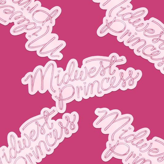 Midwest Princess Coquette Bow Vinyl Sticker