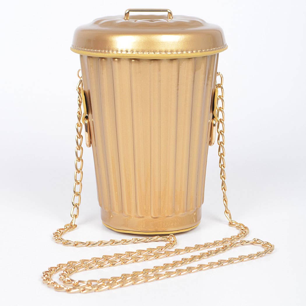 Trash Can Inspired Clutch