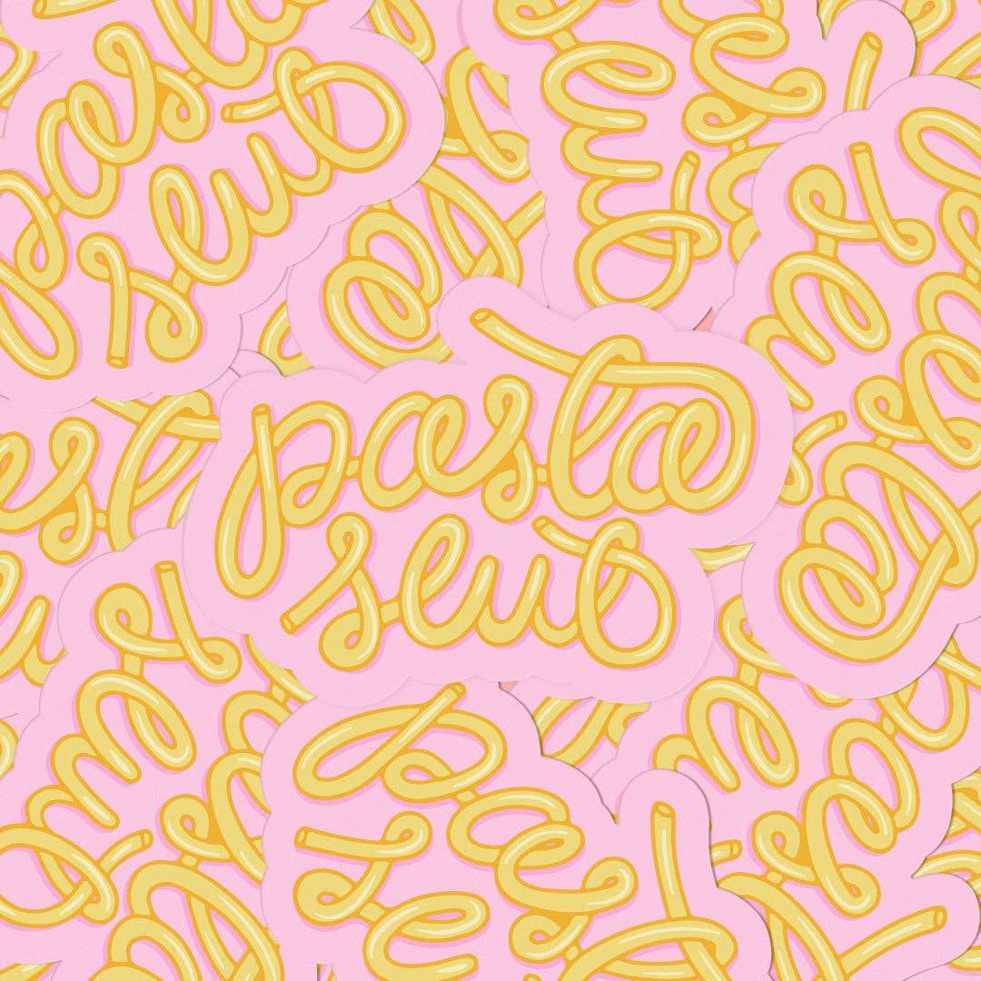 Pasta Slut Pink Vinyl Sticker