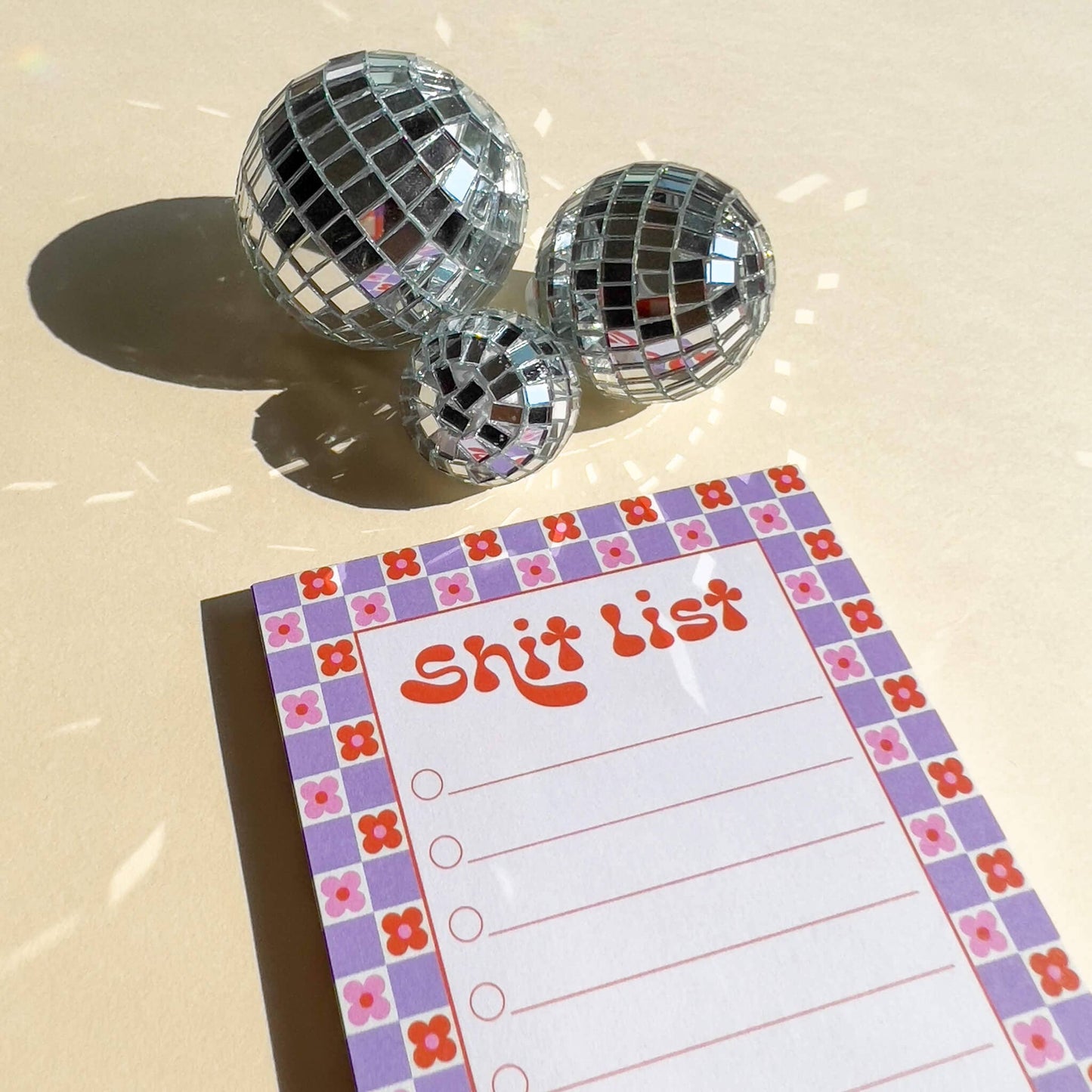 Shit List Notepad | Daisy Orange