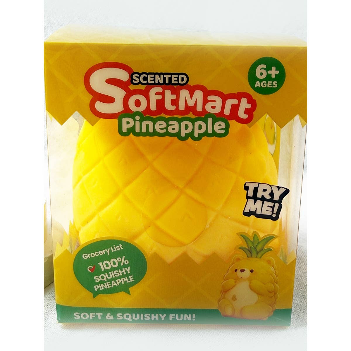 Big Pineapple Character Flour Squishy Toy