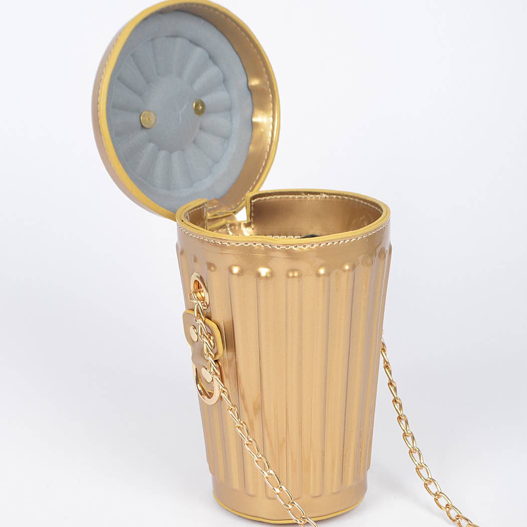 Trash Can Inspired Clutch