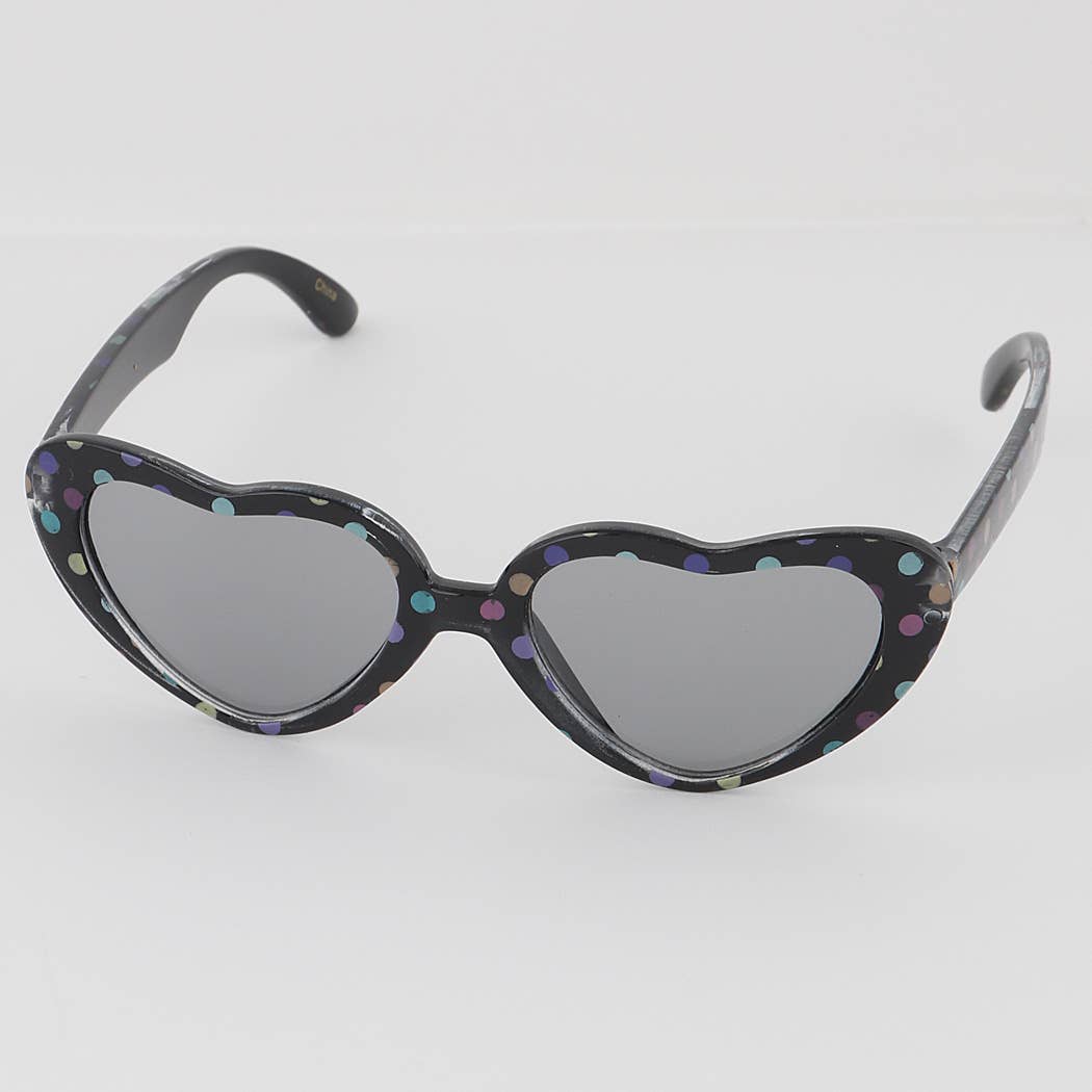 KIDS Bling Bling Kids Heart Sunglasses