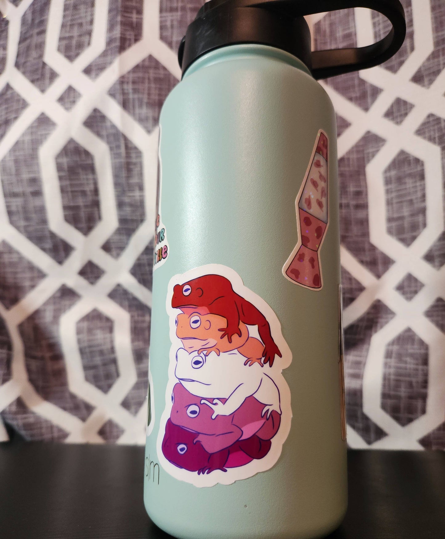 Pride frog sticker lesbian gay lgbtq hydroflask planner