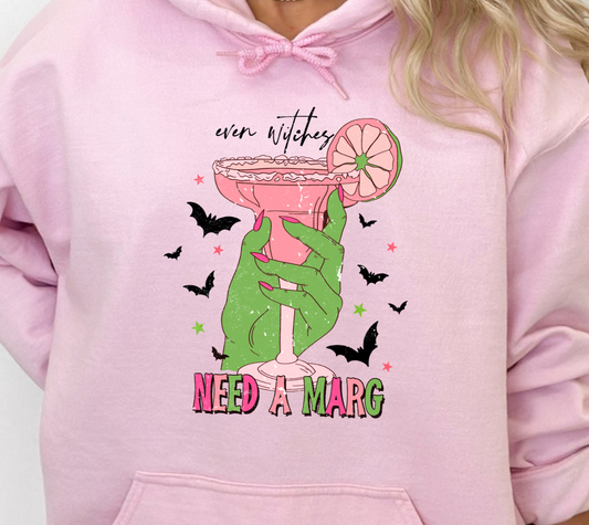Even Witches Need A Marg Hoodie