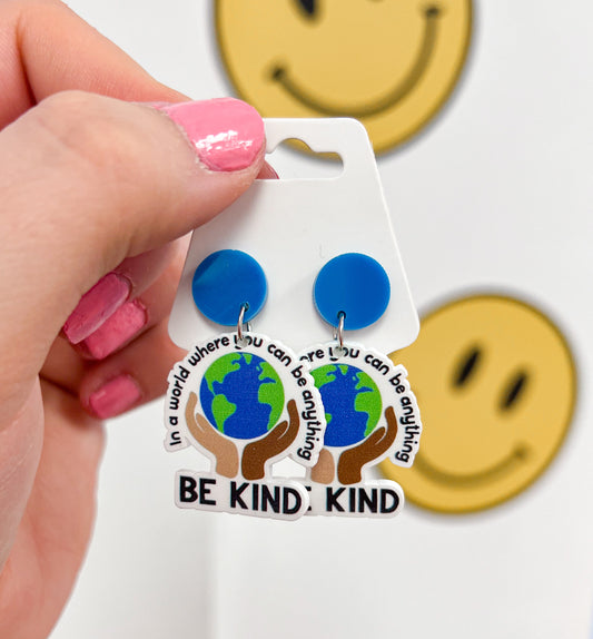 Be Kind - World Earrings