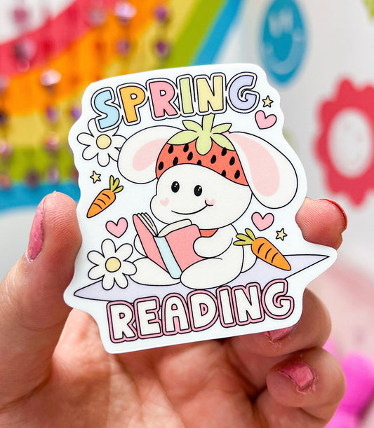 Spring Reading Sticker