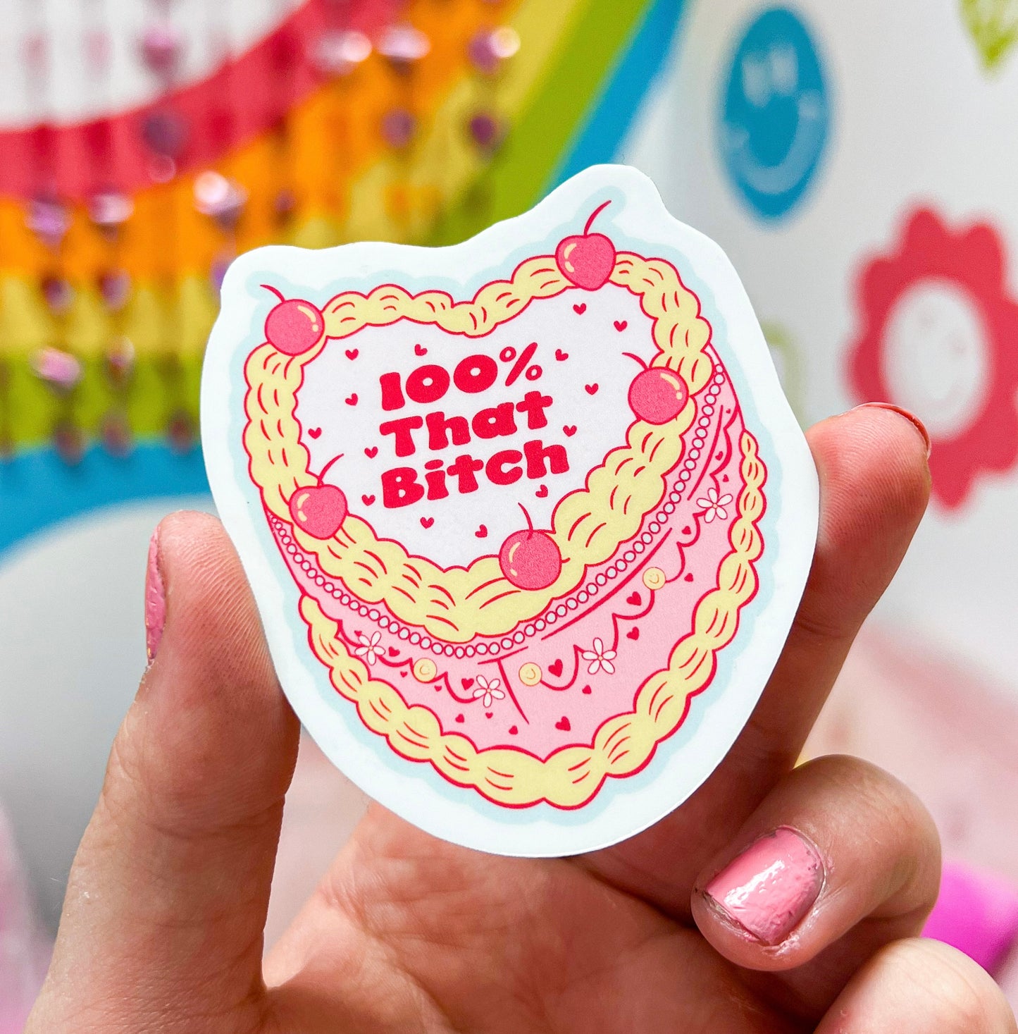 100% That Bitch Sticker