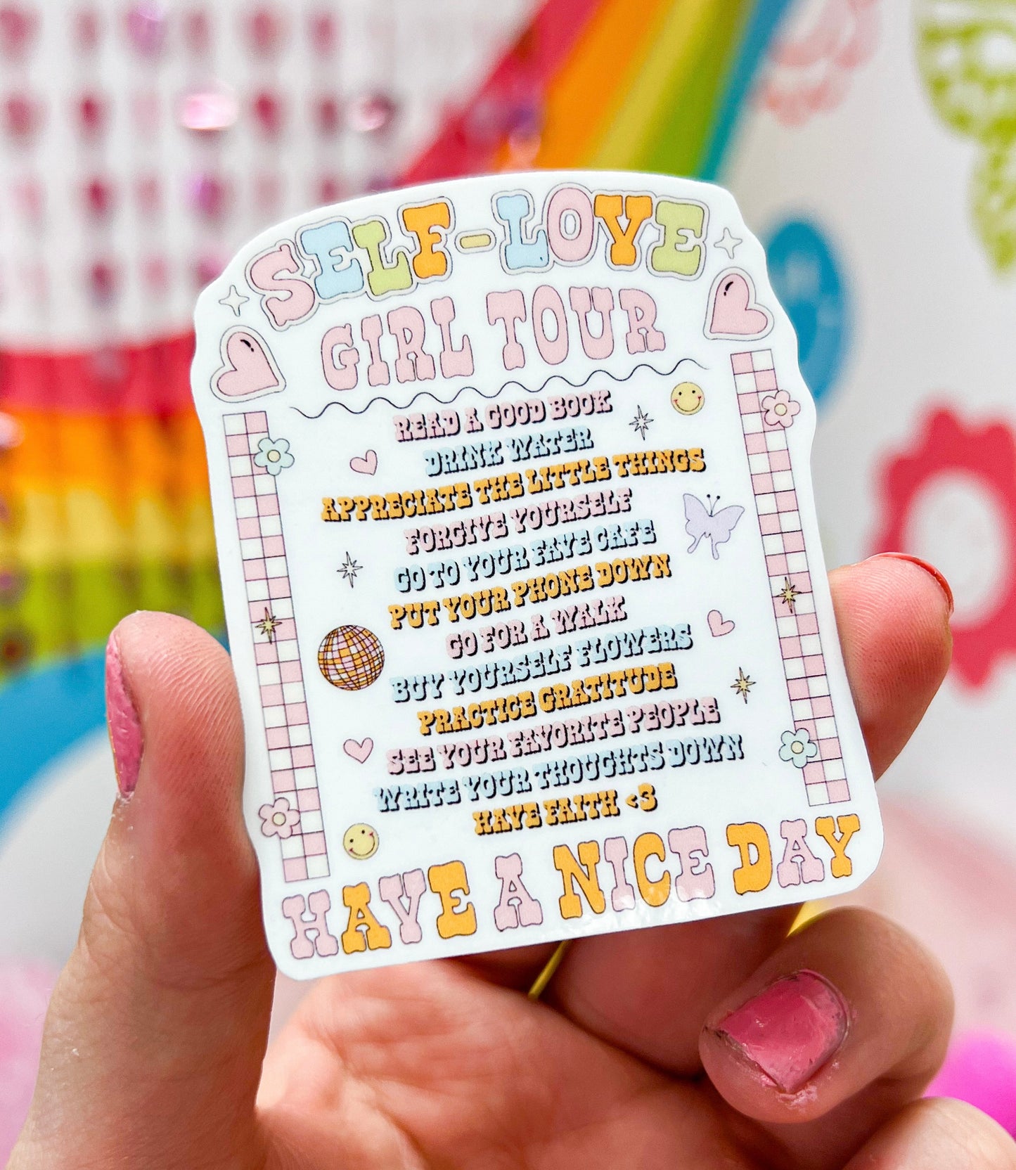 Self Love Tour Setlist Sticker