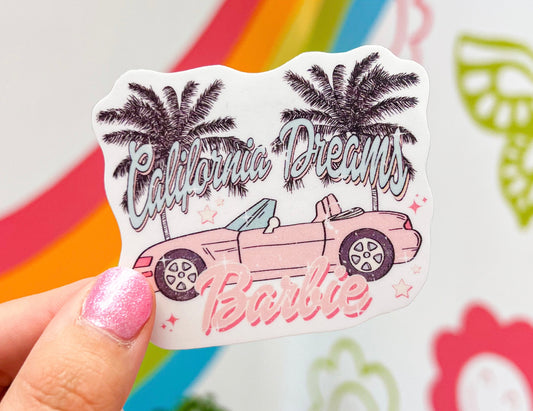 Barbie California Dreams Sticker