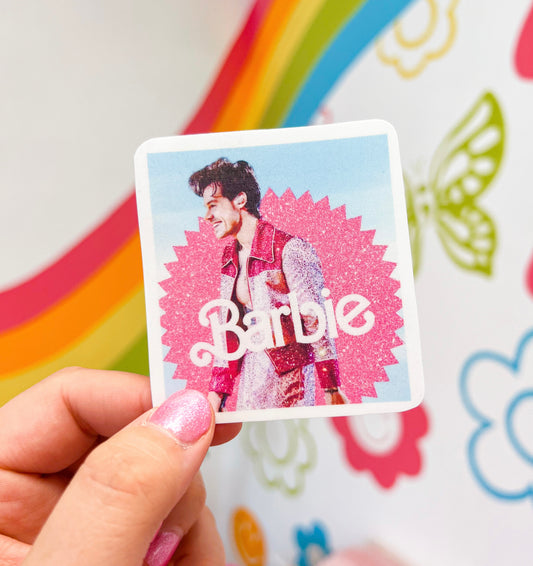 Harry Styles Sparkle Jacket Barbie Sticker