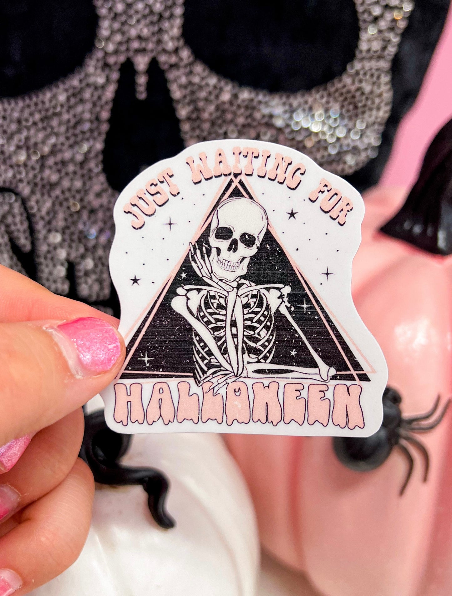 Just Waiting For Halloween Sticker