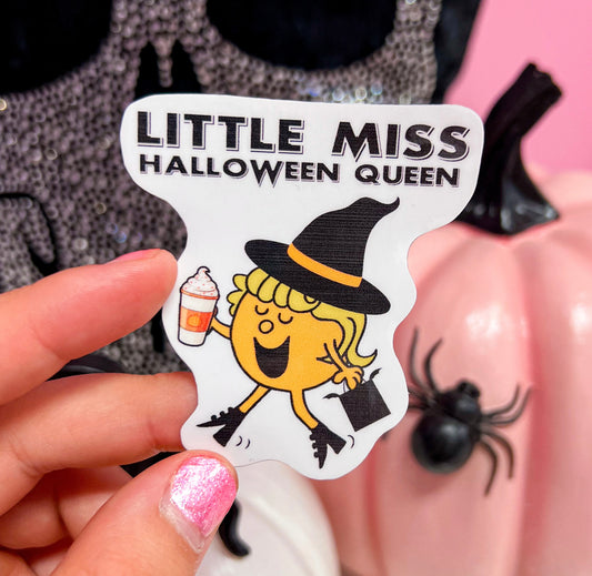 Little Miss Halloween Queen Sticker