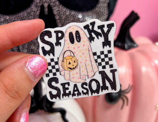 Spooky Season Groovy Ghost Sticker