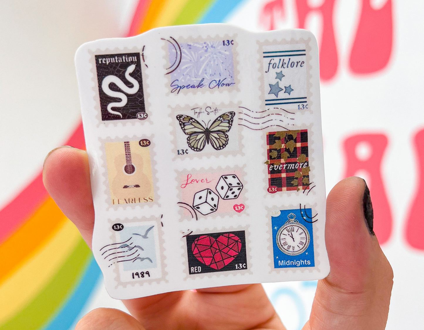 The Eras Stamps Sticker
