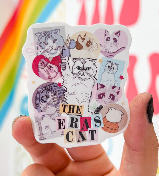 The Eras Cat Sticker