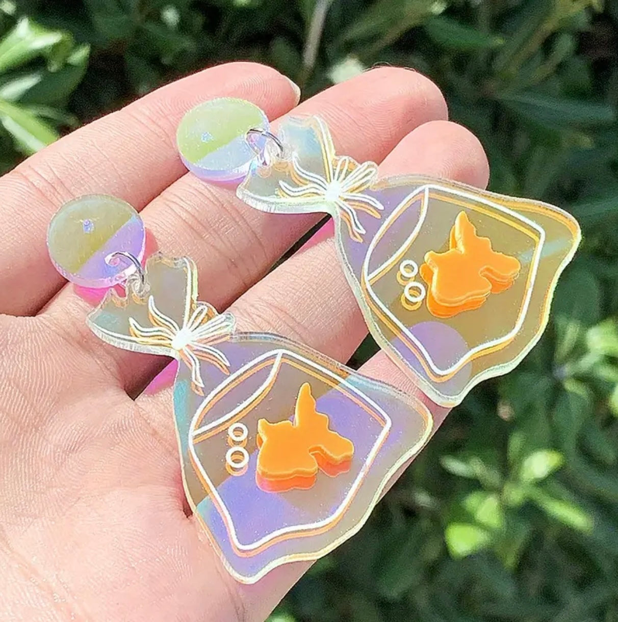 Fishy In A Bag Earrings