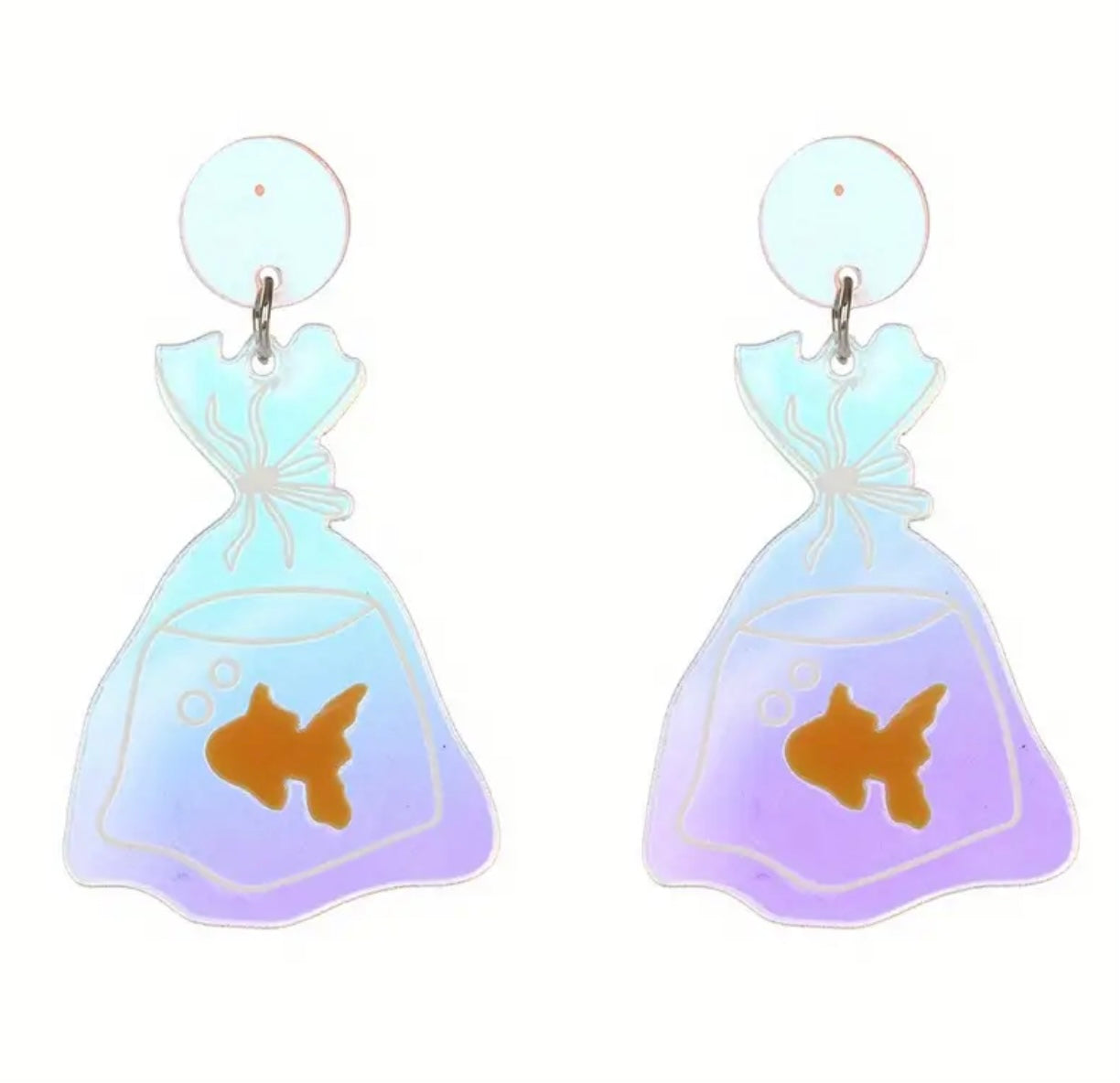 Fishy In A Bag Earrings