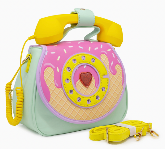 Ring Ring Phone Convertible Handbag - Ice Cream Dream