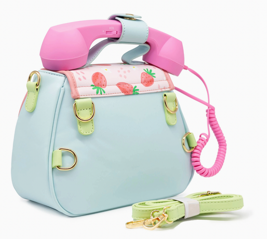 Ring Ring Phone Convertible Handbag - Strawberry Shortcake
