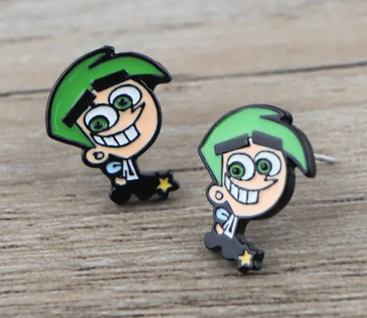 Cosmo Fairly OddParents Stud Earrings
