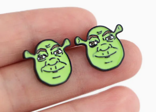 Shrek Stud Earrings