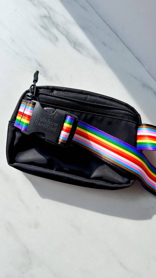 Rainbow Belt Bag - Black