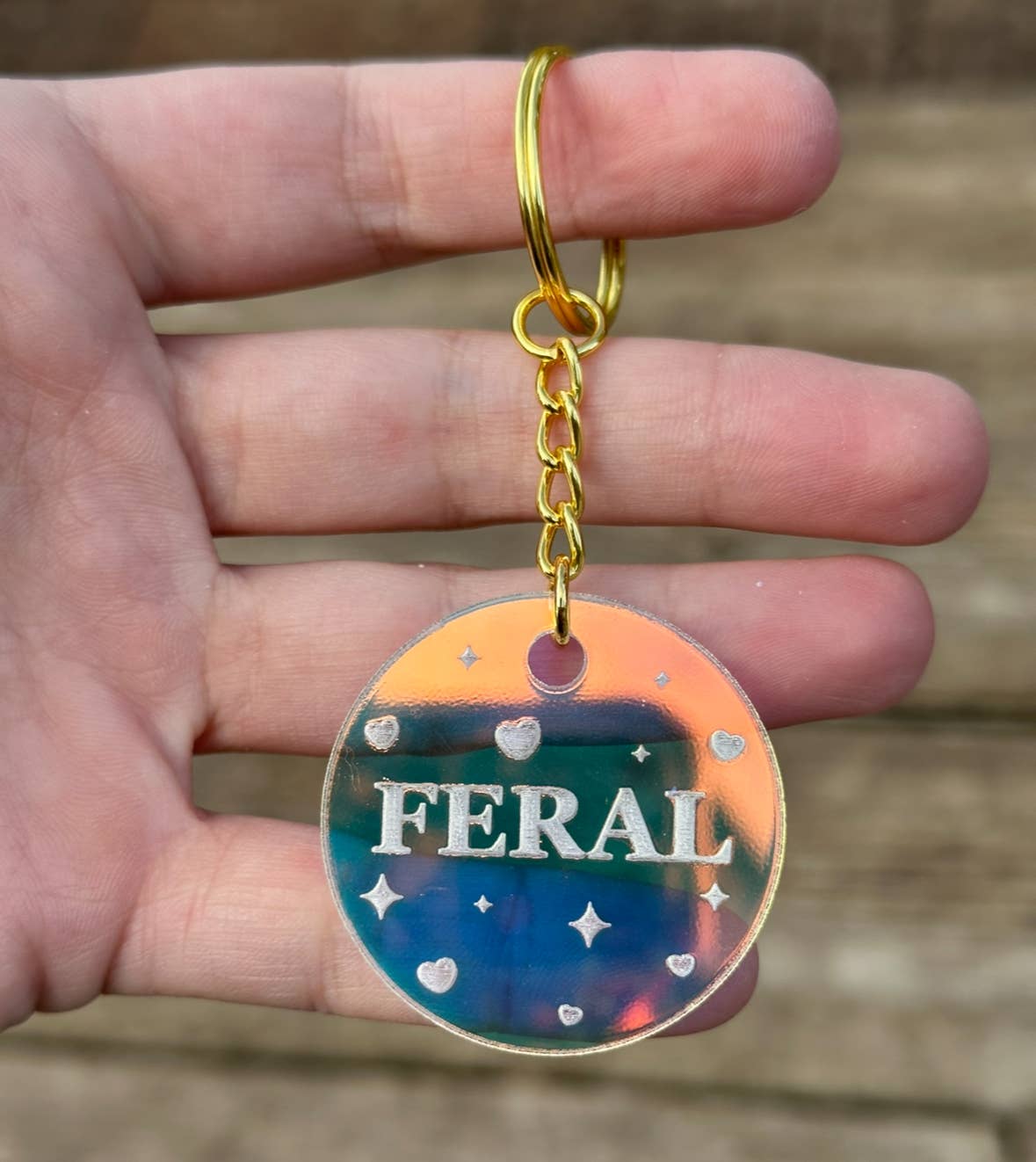 FERAL Circle Keychain
