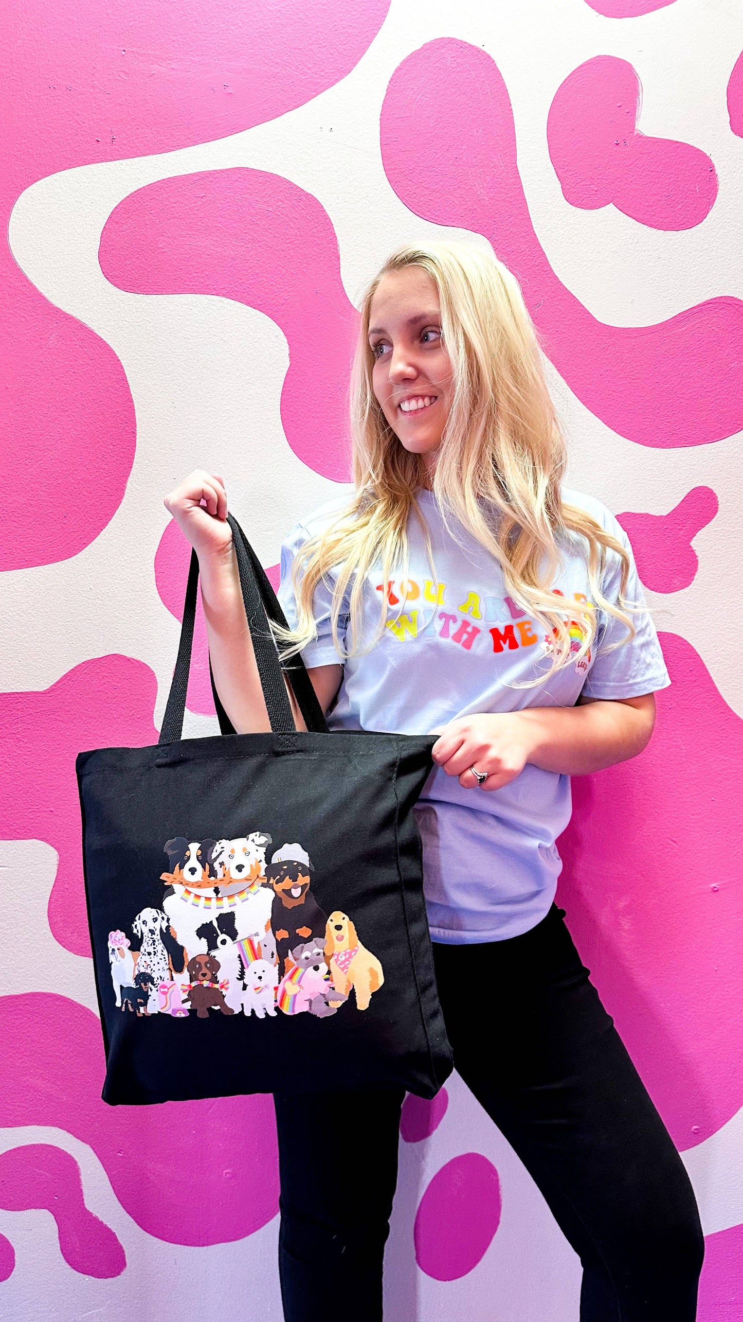 Pride Pawtrol Dog Canvas Tote Bag