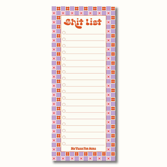 Shit List Notepad | Daisy Orange