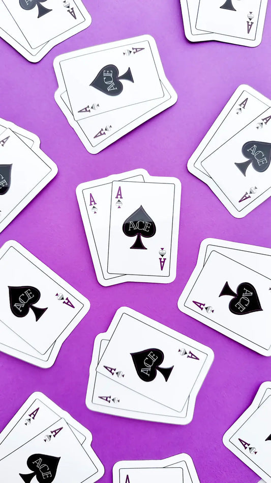 The Pair of Aces Asexual LGBTQIA+ Sticker