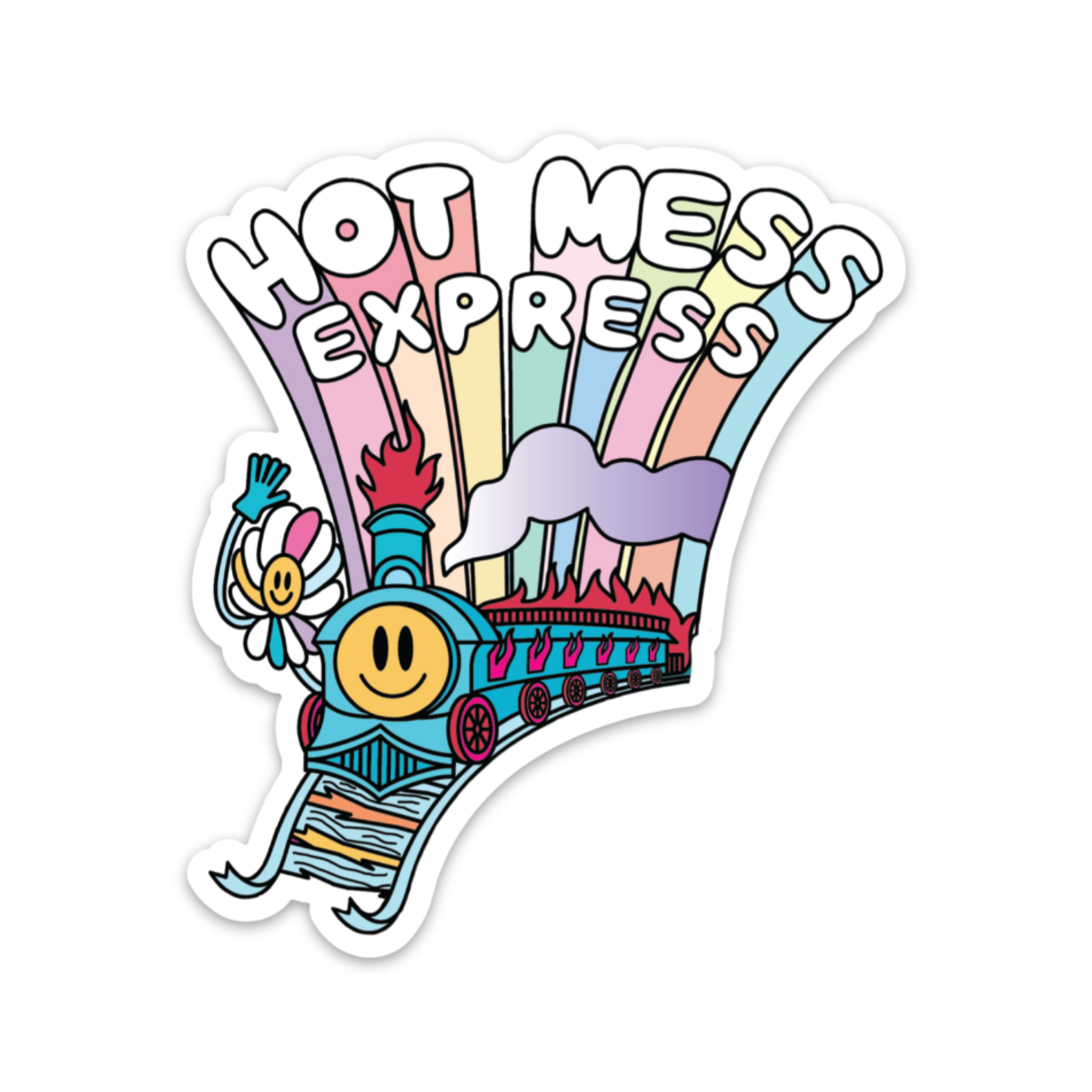 Hot Mess Express Stickers (funny, gift)