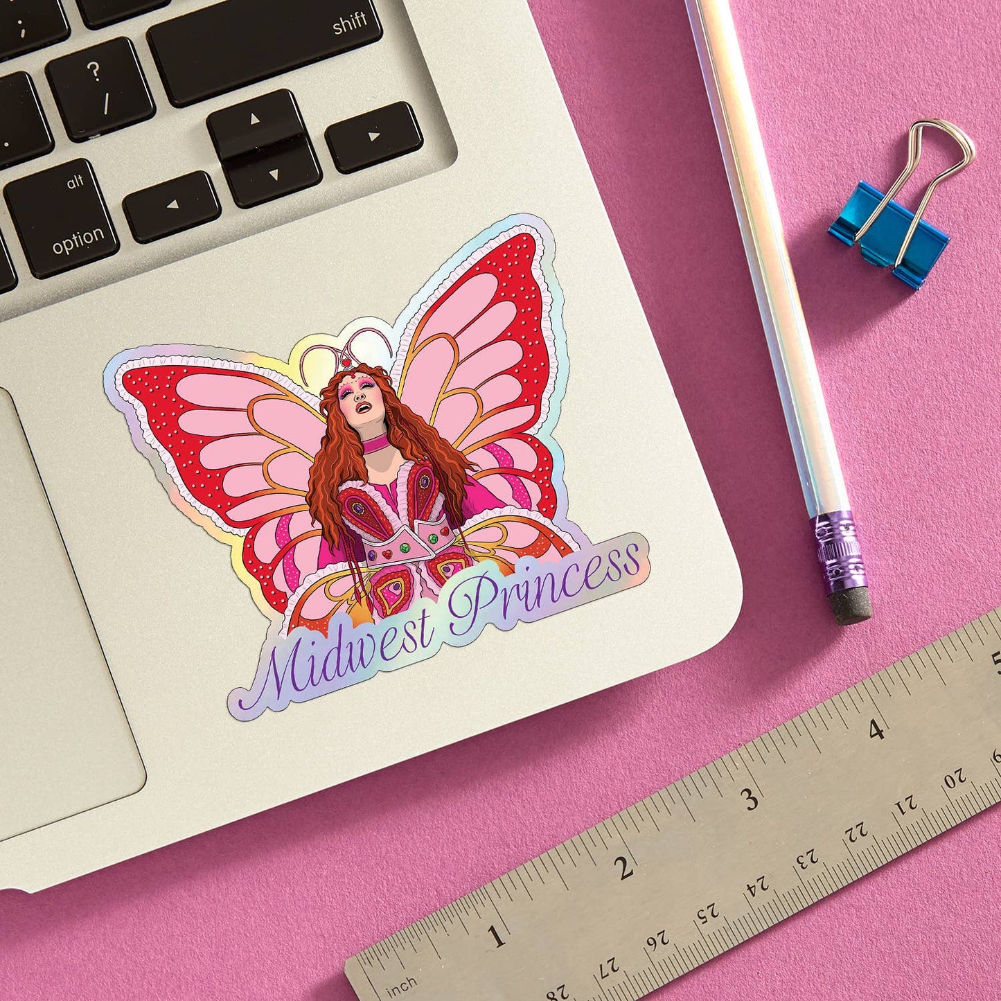 Chap Midwest Princess Die Cut Sticker (Holographic)