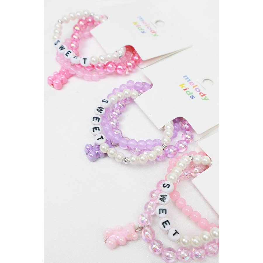 SWEET Gummy Bear Kids Bracelets