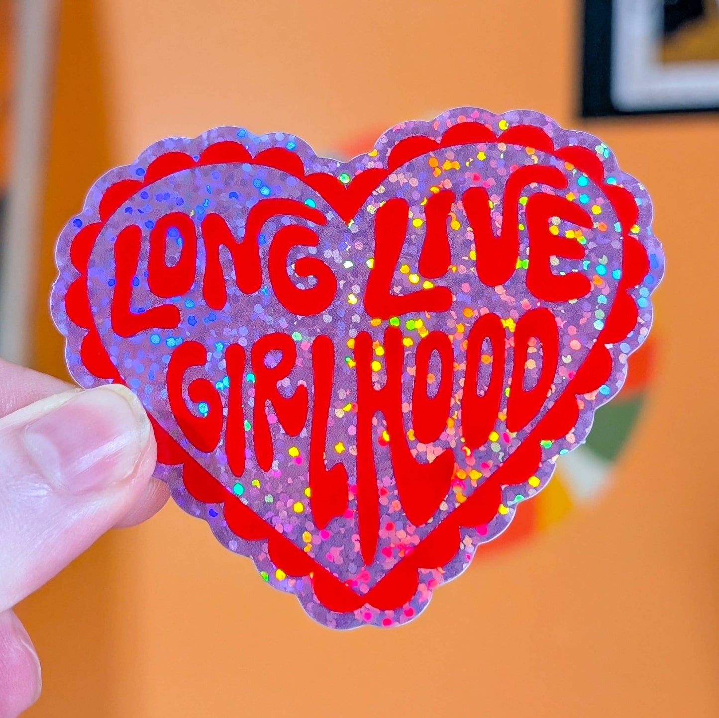 Long live girlhood sticker glitter hydroflask planner